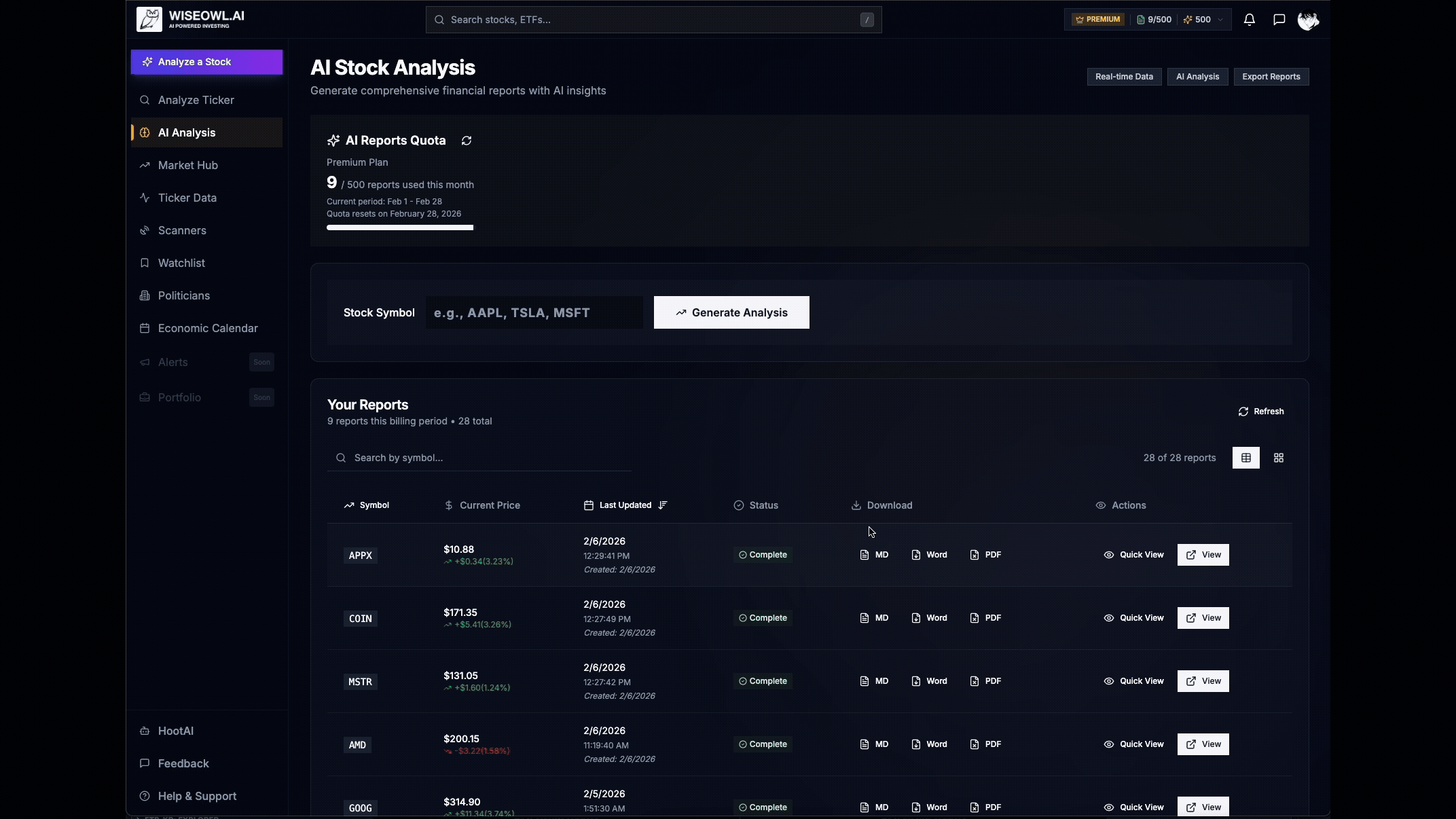 AI-Powered Stock Analysis Report